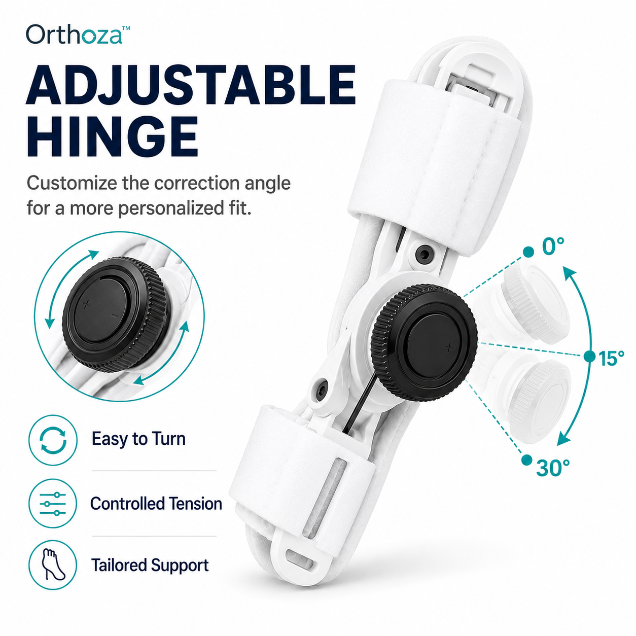 Orthoza™ ToeAlign | Unisex Rotatable Finger Toe Adjustable Corrector