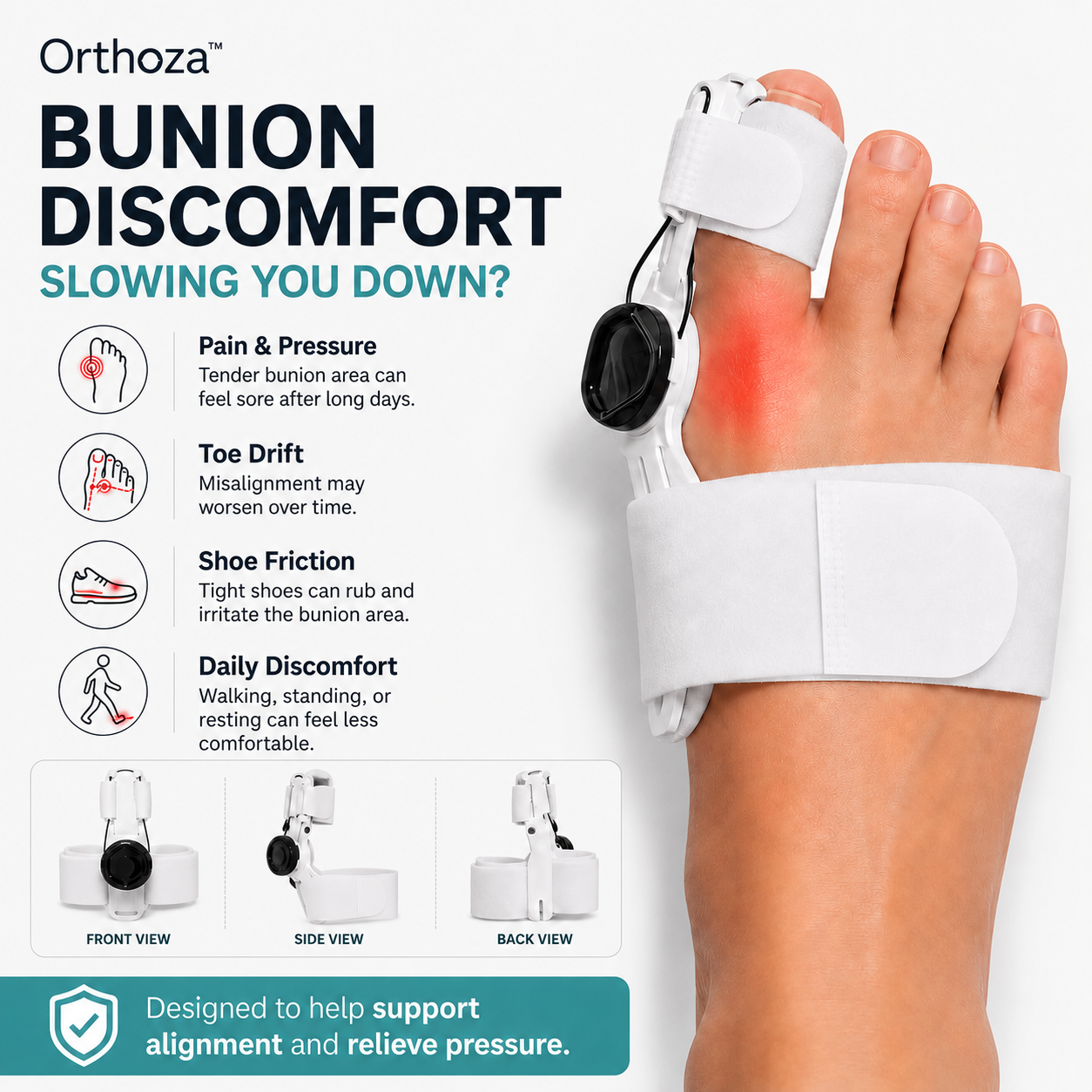 Orthoza™ ToeAlign | Unisex Rotatable Finger Toe Adjustable Corrector