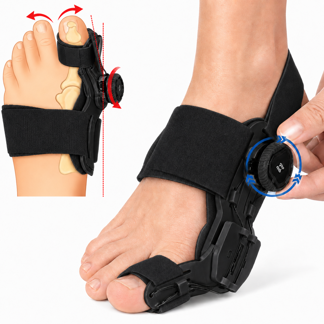 Orthoza™ ToeAlign | Unisex Rotatable Finger Toe Adjustable Corrector
